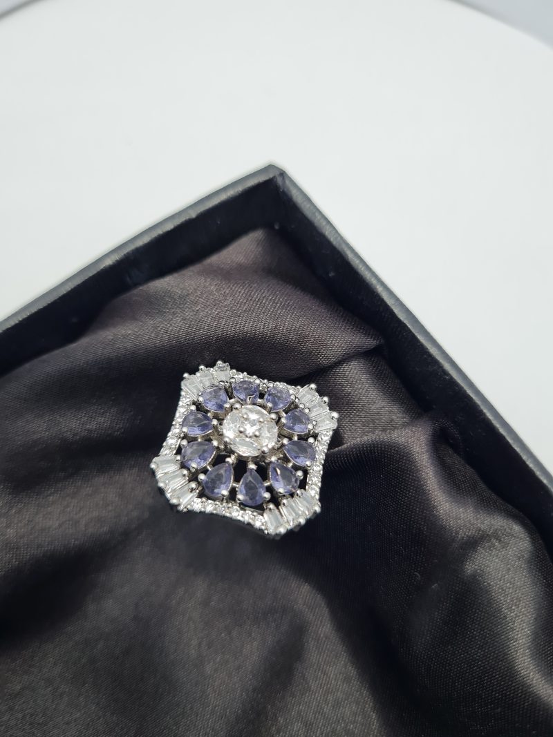 Royal Twilight Blossom Ring - Image 2