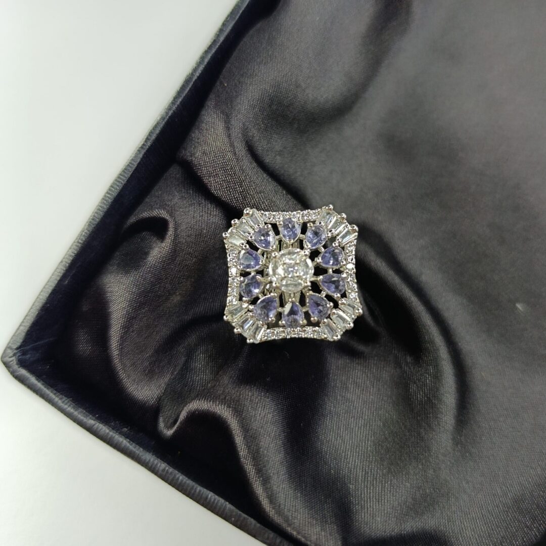 Royal Twilight Blossom Ring