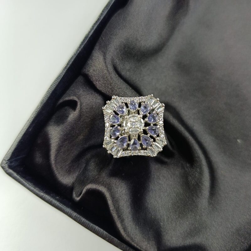Royal Twilight Blossom Ring
