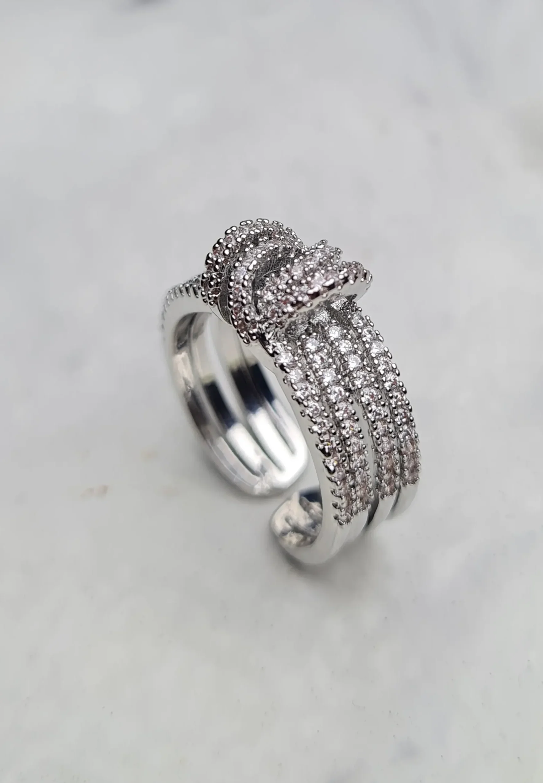 Silver Bow Ring