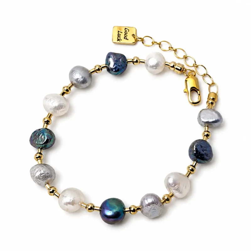 Midnight Pearl Bracelet