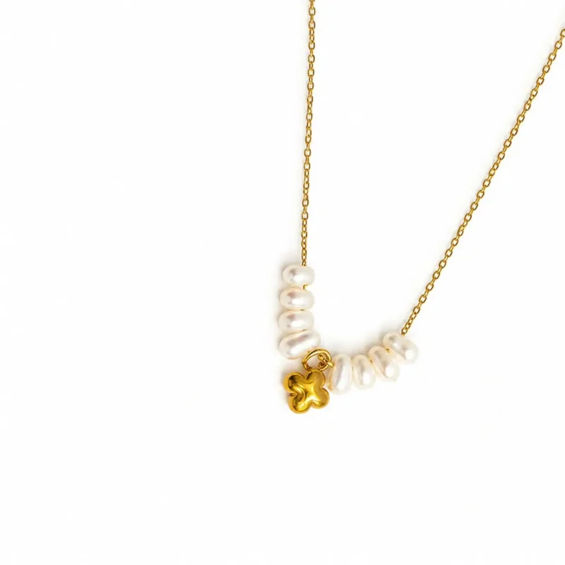 Pearl Petal Necklace