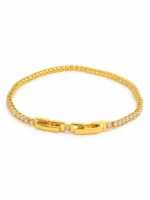 Gold-Tone Crystal Link